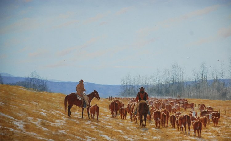 High Country original painting by Canadian artist Henri de Groot