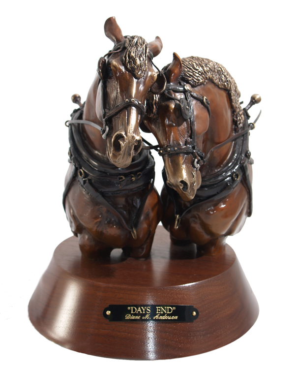 Bronze Artwork by Artists On Tour Canadian visual bronze artist Diane M Anderson