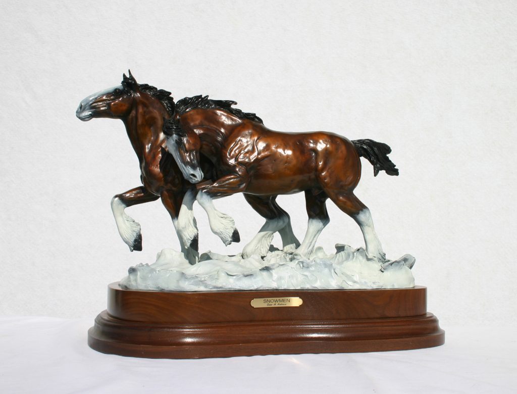 Bronze Artwork by Artists On Tour Canadian visual bronze artist Diane M Anderson