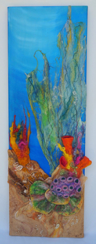 Bragg Creek artist Fay Hodson uses a variety of media including paint and fibre to create works that explore how she and viewers engage with them.