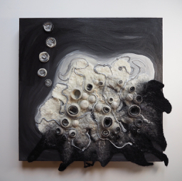 Bragg Creek artist Fay Hodson uses a variety of media including paint and fibre to create works that explore how she and viewers engage with them.
