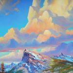 Ha Ling Peak Oil painting by Canadian artist Jonn Einerssen