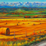 East Of Millarville Original oil painting by Canadian artist Jonn Einerssen