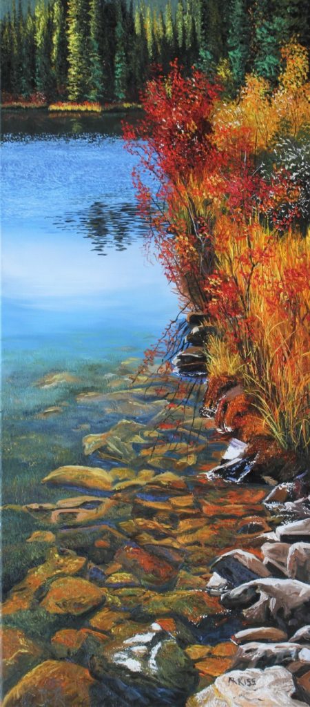 Lake Shore original oil painting on canvas by Artists On Tour Canadian artist Andrew Kiss