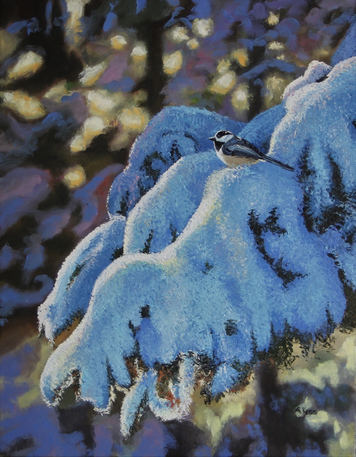 Cool Perch Original Painting by Artists On Tour Artist Andrew Kiss