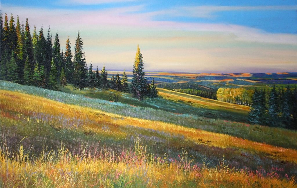 Cypress Hills Morning Original Painting by Artists On Tour Artist Andrew Kiss
