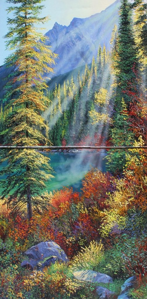 Emerald Morning Original Painting by Artists On Tour Artist Andrew Kiss