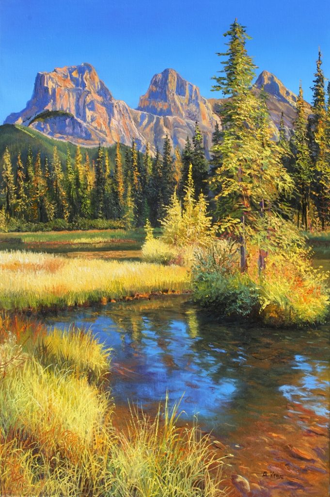 From Policemans Creek Boardwalk Original Painting by Artists On Tour Artist Andrew Kiss