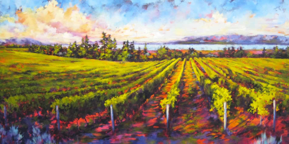 andscape Painting by Artist On Tour Artist Debra Martin