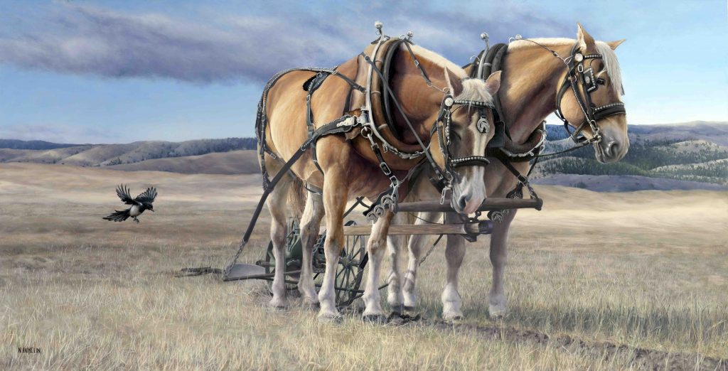 The Art Of Patience original oil painting by Canadian artist Neil Hamelin