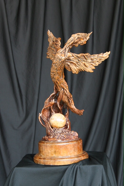Transformation bronze by Canadian artist Diane M Anderson