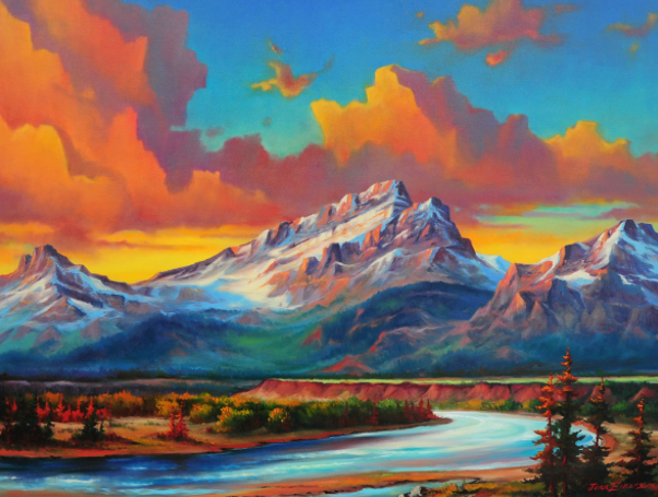 Original Oil Painting Artists On Tour Lynda Baxter