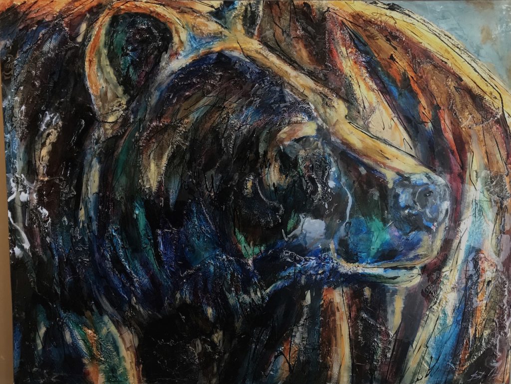 Walks Out Of Frame original painting by Canadian artist David Zimmerman