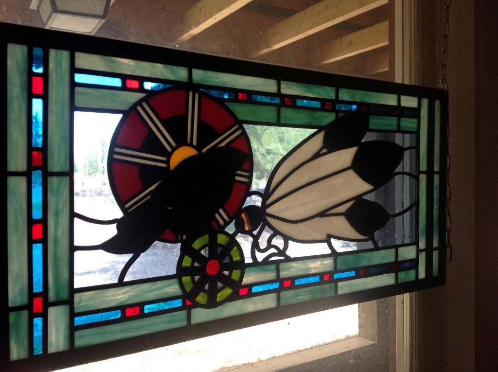 Custom Stained Glass by Elizabeth Hertz from Suncatchers Design Studio Arts in Bragg Creek