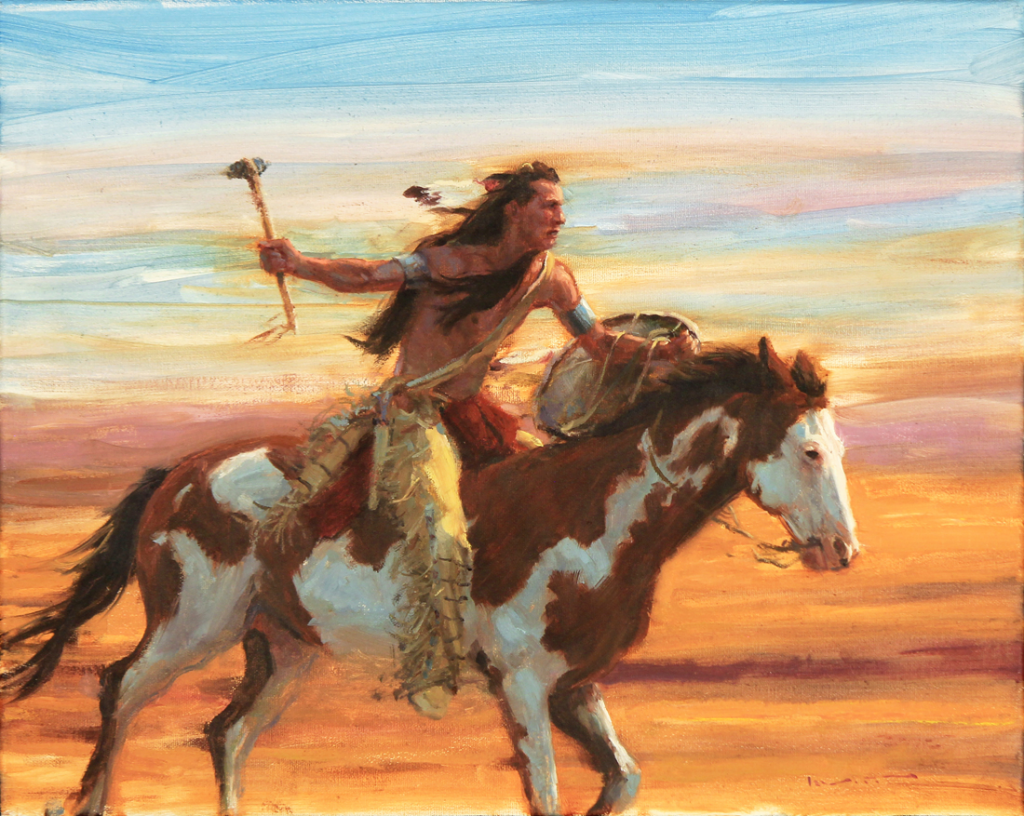 A Run Towards Fate Original Painting by Artists On Tour Artist Doug Levitt