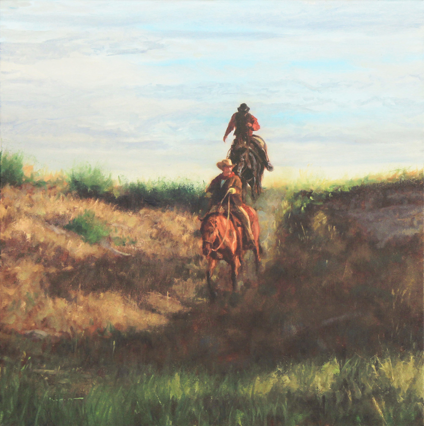 Cowboy Country Original Painting by Artists On Tour Artist Doug Levitt