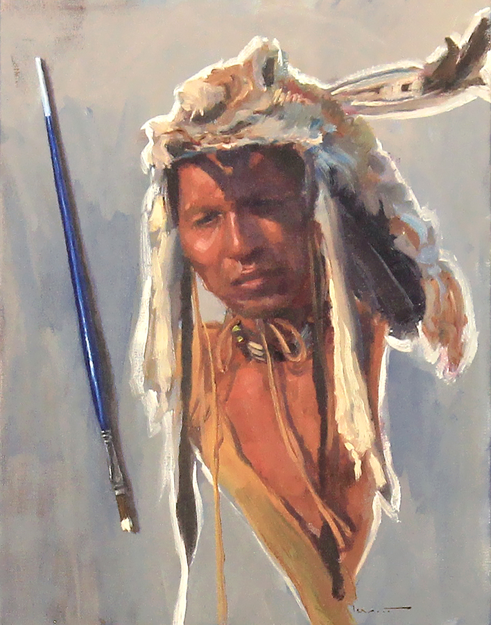 Scout Alone Original Painting by Artists On Tour Artist Doug Levitt