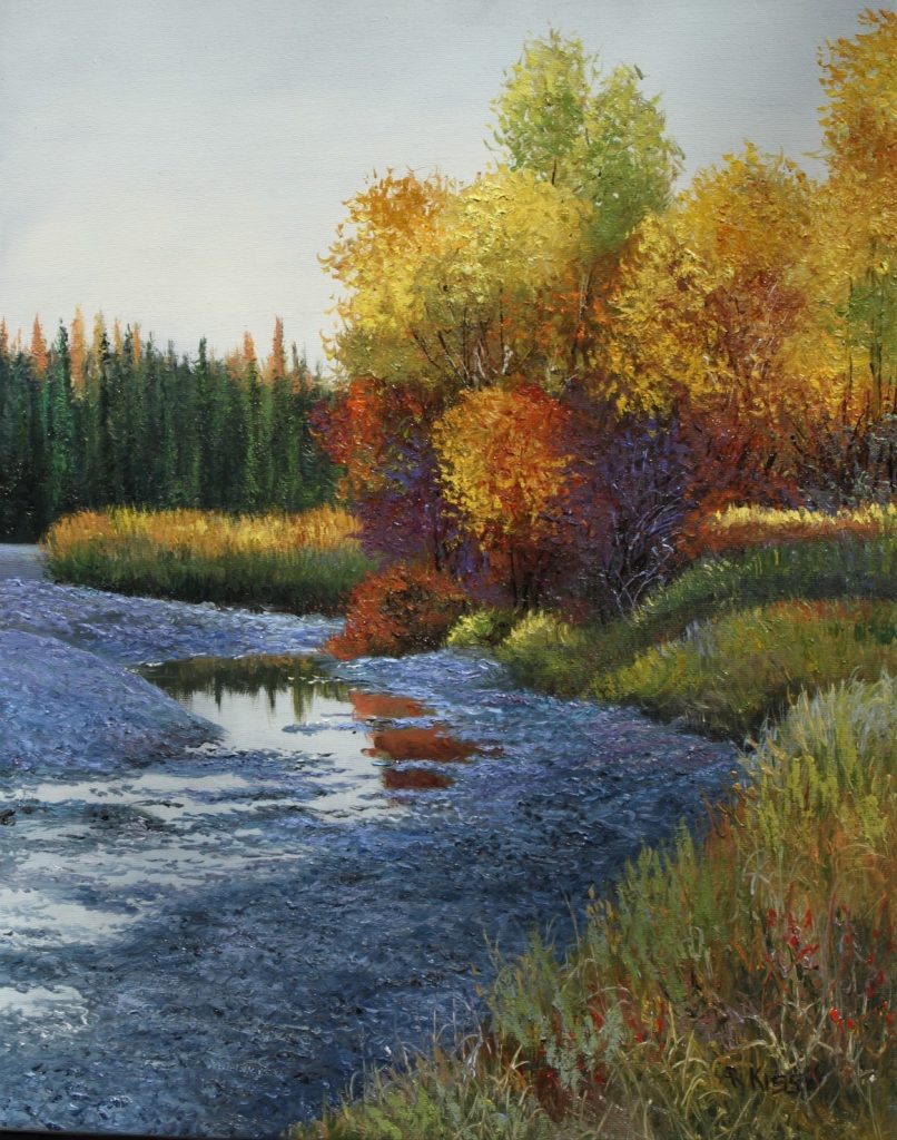 Fish Creek Park oil painting by Artists On Tour 2019 artist Andrew Kiss