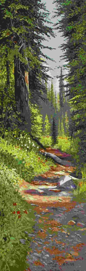 Morning Hike oil painting by Artists On Tour 2019 artist Andrew Kiss