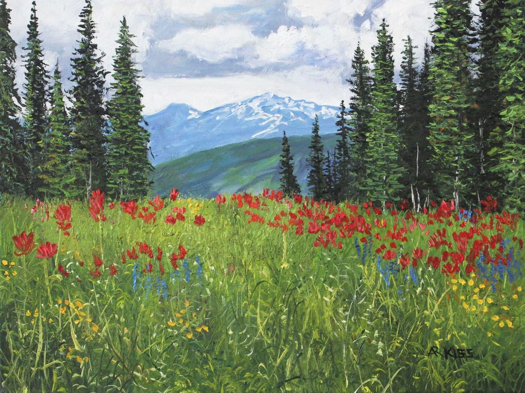 Paintbrush oil painting by Artists On Tour 2019 artist Andrew Kiss