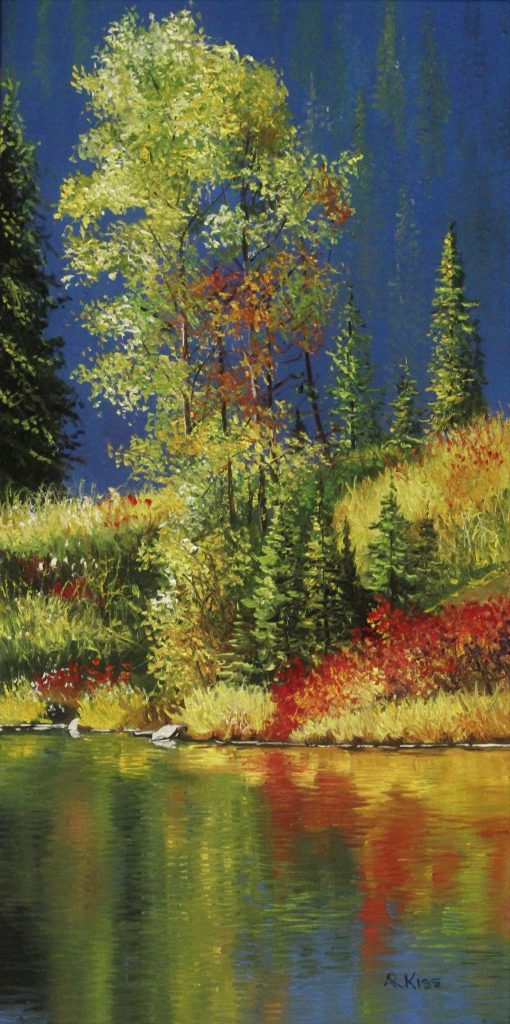 Reflection oil painting by Artists On Tour 2019 artist Andrew Kiss