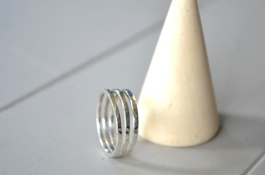 Nicole Martin of Stone Willow Jewellery Artists On Tour 2019 Bragg Creek Triplet Open Ring